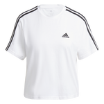 Vêtements De Tennis adidas Essentials 3-Stripes Single Jersey Crop Top